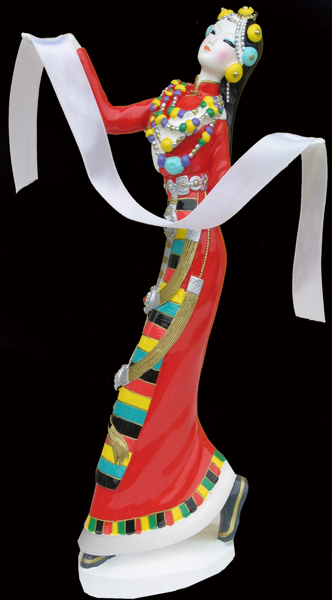 西藏哈达_美女吧