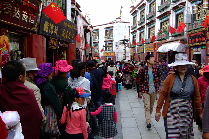 西藏的雪顿节--哲蚌寺戴佛